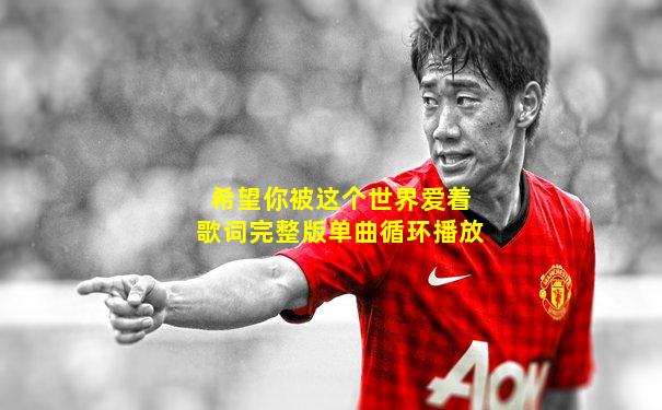 希望你被这个世界爱着歌词完整版单曲循环播放