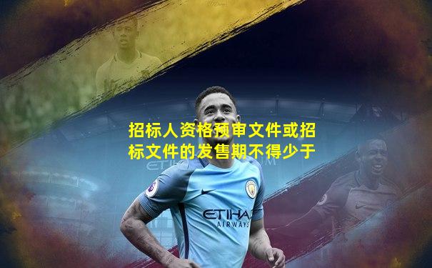 招标人资格预审文件或招标文件的发售期不得少于