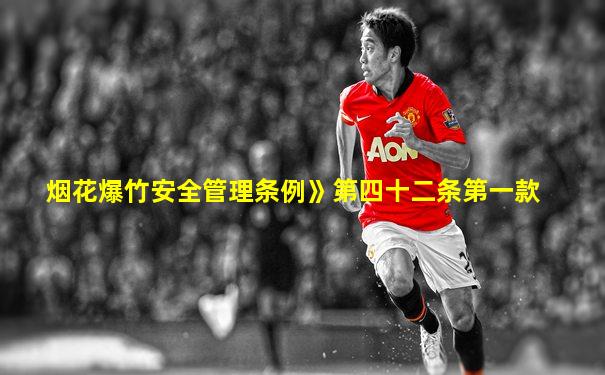 烟花爆竹安全管理条例》第四十二条第一款