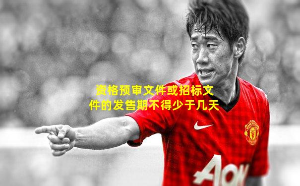 资格预审文件或招标文件的发售期不得少于几天